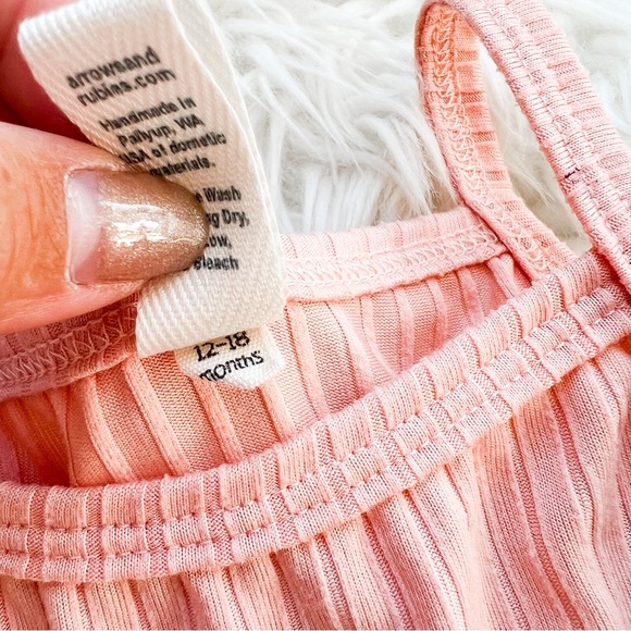 Arrows + Rubies | Pink Ribbed Lettuce Hem Tank - Picture 4 of 10